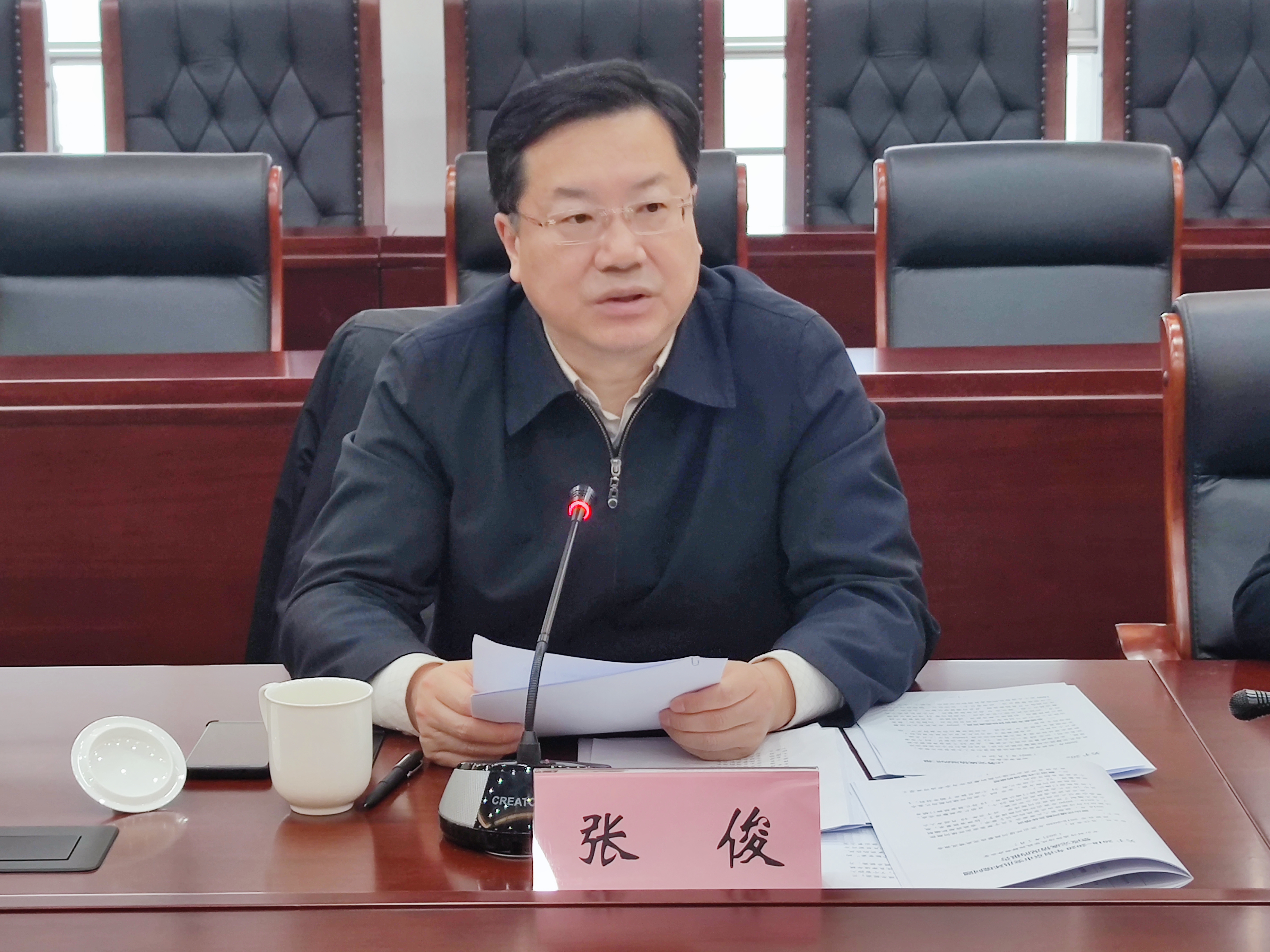 张俊副主任带队视察全市环境保护工作